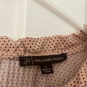 Peach and black blouse size  L